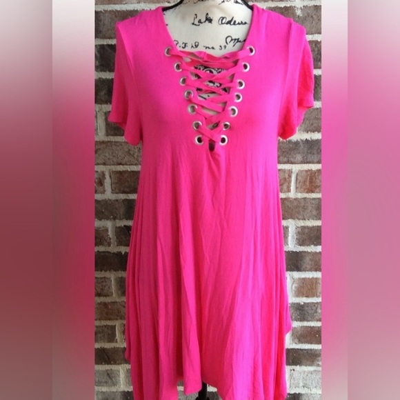 Bungee Lace-Up Swing Dress - Picture 6 of 10